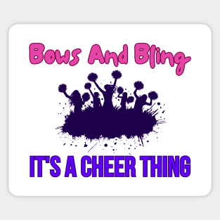 Bows And Bling It's A Cheer Thing Sticker